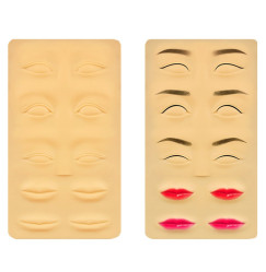 Silicone training mat - lips and eyebrows, 1 pc.