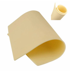 Latex leather training mat for tattoos, permanent make-up 1 piece / light beige large (A4, 3mm)
