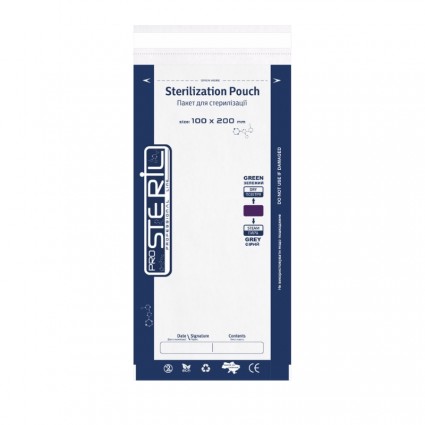 Kraft sterilization bags combined proSTERIL - transparent 100*200 mm (100 pcs in a pack)