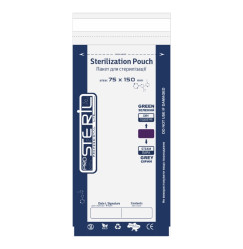 Kraft sterilization bags combined proSTERIL - transparent 75*150 mm (100 pcs. per pack)