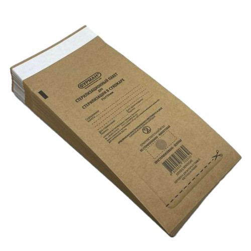 Worki Kraft do suchego upału Furman 75*180 mm z paskiem samoprzylepnym i wskaźnikiem, 100 szt.