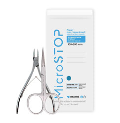 Крафт-пакети для сухожара MicroStop 100*200 мм, 4 клас (100 шт) - білі