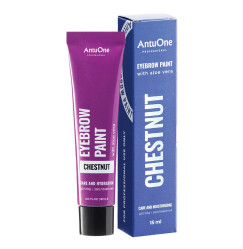 Фарба для брів AntuOne / Eyebrow Paint with Aloe Vera / Chestnut, 15 мл (туба)