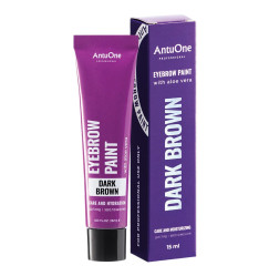 Eyebrow paint AntuOne / Eyebrow Paint with Aloe Vera / Dark Brown, 15 ml (tube)