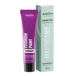 Фарба для брів AntuOne / Eyebrow Paint with Aloe Vera / Mahogany, 15 мл (туба)