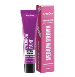 Фарба для брів AntuOne / Eyebrow Paint with Aloe Vera / Medium Brown, 15 мл (туба)