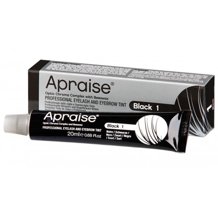 Фарба для брів та вій Apraise Black 1/туба, 20 мл