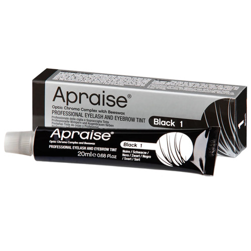 Farba do brwi i rzęs Apraise Black 1/tuba, 20 ml