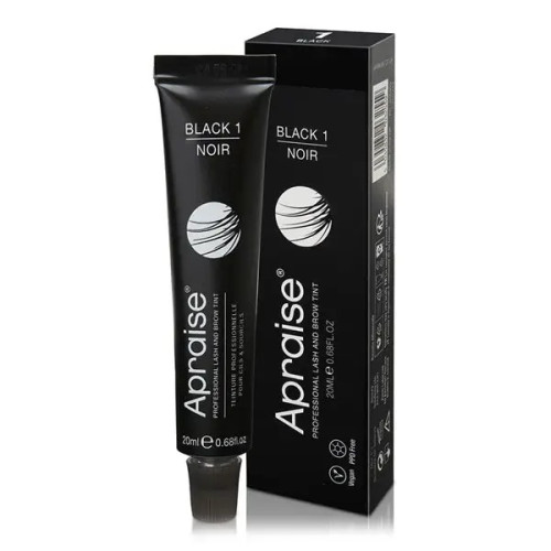 Eyebrow and eyelash dye Apraise Vegan & PPD Free / BLACK 1 / NOIR, 20 ml