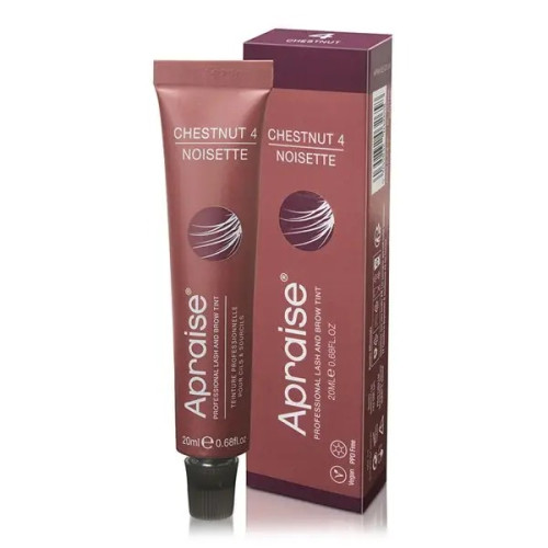 Eyebrow and eyelash dye Apraise Vegan & PPD Free / CHESTNUT 4 / NOISETTE / tube, 20 ml