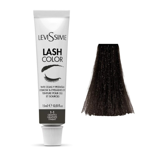 Краска для бровей и ресниц LeviSsime - Lash Color - № 1-1 Graphite (графит), 15 мл