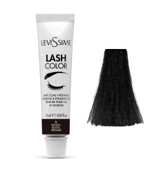 Farba do brwi i rzęs LeviSsime - Lash Color - nr 1 Czarny, 15 ml