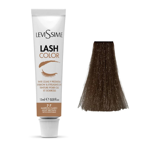 Фарба для брів та вій LeviSsime - Lash Color - № 7-7 Light Brown (світло-коричневий), 15 мл