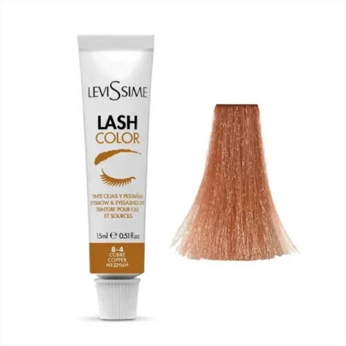 Краска для бровей и ресниц LeviSsime - Lash Color - № 8-4 Copper (медный), 15 мл