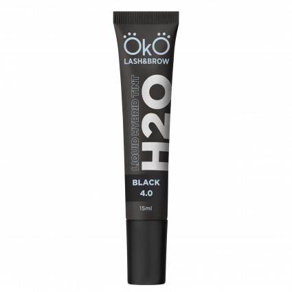 Краска для бровей и ресниц OKO / Liquid Hybrid Tint H20 / Black 4.0, туба 15 мл
