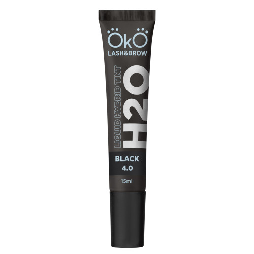 Eyebrow and eyelash dye OKO / Liquid Hybrid Tint H20 / Black 4.0, tube 15 ml