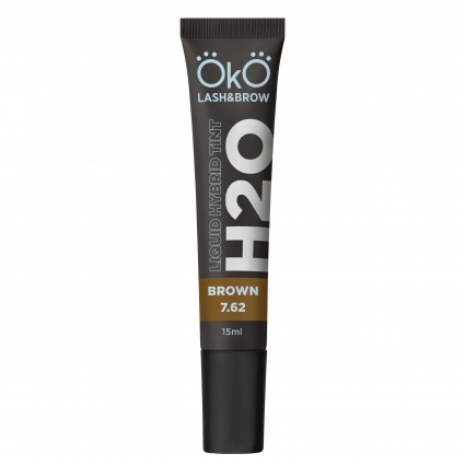 Краска для бровей и ресниц OKO / Liquid Hybrid Tint H20 / Brown 7.62, туба 15 мл