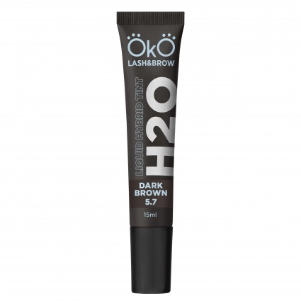 Краска для бровей и ресниц OKO / Liquid Hybrid Tint H20 / Dark Brown 5.7, туба 15 мл