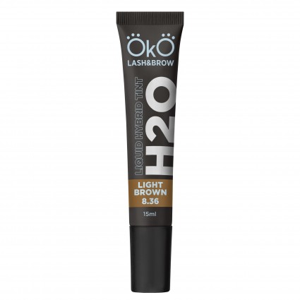 Eyebrow and eyelash dye OKO / Liquid Hybrid Tint H20 / Light Brown 8.36, tube 15 ml