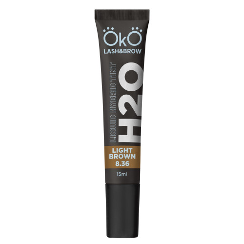 Eyebrow and eyelash dye OKO / Liquid Hybrid Tint H20 / Light Brown 8.36, tube 15 ml