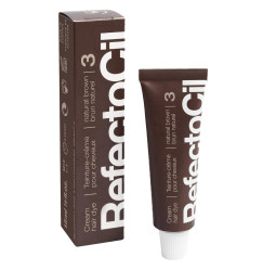 Farba do brwi i rzęs RefectoCil - No. 3 Natural Brown, 15 ml