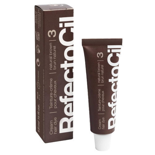 Фарба для брів та вій RefectoCil - №3 Natural Brown, 15 мл