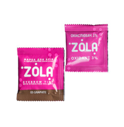 Farba do brwi z kolagenem ZOLA Eyebrow Tint / 05 Grafit / SASHES + oksydator, 5 ml
