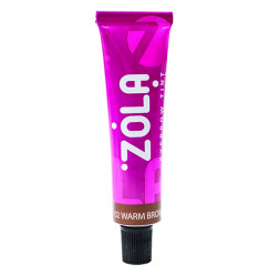 Farba do brwi z kolagenem ZOLA Eyebrow Tint, 15 ml / 02 Ciepły brąz / TUBE