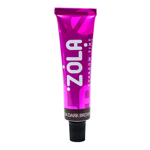 Farba do brwi z kolagenem ZOLA Eyebrow Tint, 15 ml / 04 Ciemny brąz / TUBE