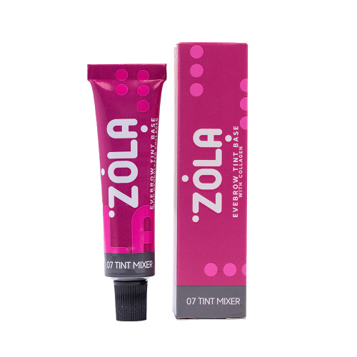 Краска для бровей с коллагеном ZOLA Eyebrow Tint Base, 15 мл / 07 Tint Mixer / ТУБА