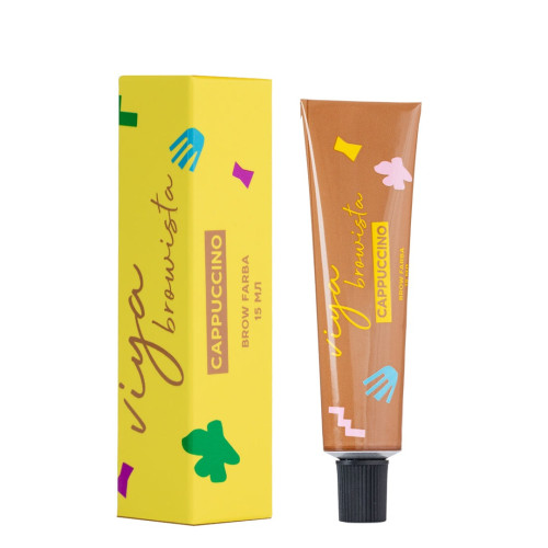 Eyebrow paint Viya Browista - CAPPUCCINO Light Brown, 15 ml