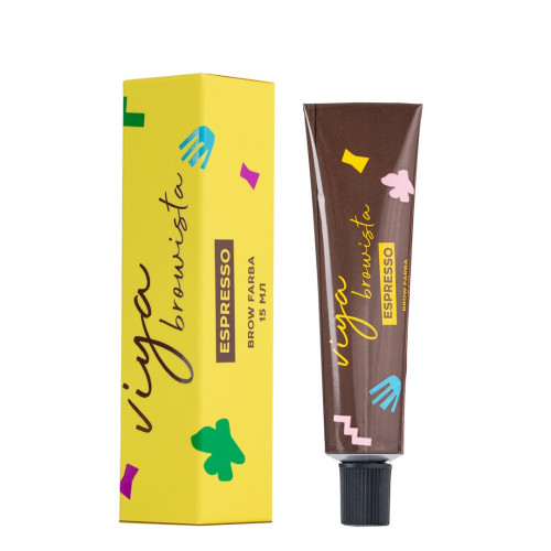 Eyebrow paint Viya Browista - ESPRESSO Dark Brown, 15 ml