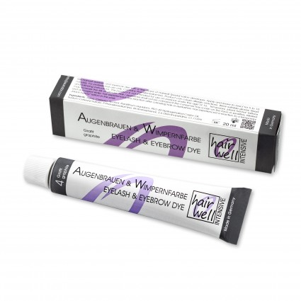 Eyelash and eyebrow dye HairWell - No. 4 graphite, 20 ml