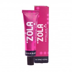 Фарба для вій з колагеном ZOLA Eyelash Tint, 15 мл / 06 Blue Black / ТУБА