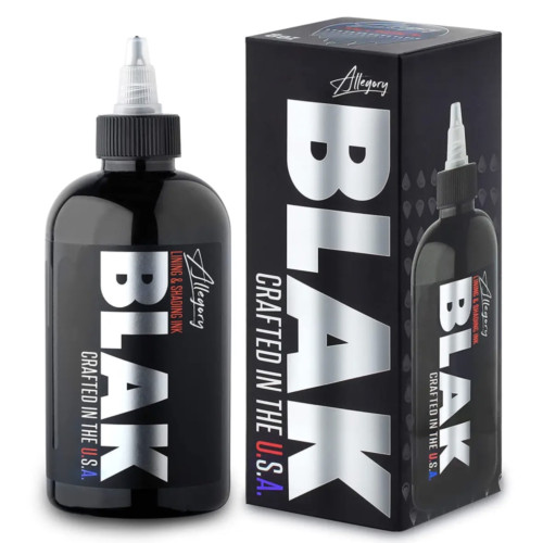 Tusz do tatuażu uniwersalny czarny / Allegory Black, 60 ml
