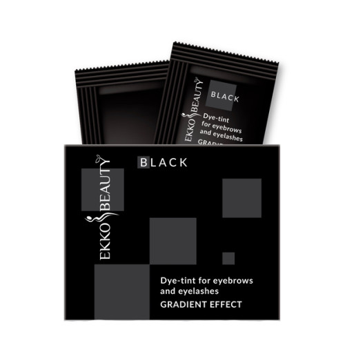 Paint - tint for eyebrows and eyelashes Ekko Beauty GRADIENT EFFECT / Black, SASH