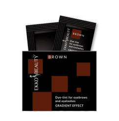 Фарба - тинт для брів та вій Ekko Beauty GRADIENT EFFECT / Brown, САШЕ