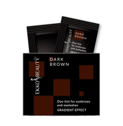 Фарба - тинт для брів та вій Ekko Beauty GRADIENT EFFECT / Dark Brown, САШЕ