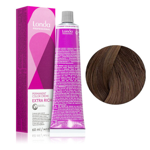 Cream hair dye Londa Professional - LondaColor Permanent - 6/71, 60 ml
