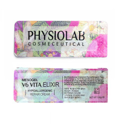Regenerating cream for eyebrows and face PHYSIOLAB Mesogel V6 Vita Elixir - 0.8 g, 1 sachet