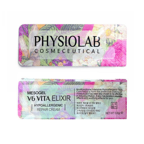 Крем регенерирующий для бровей и лица PHYSIOLAB Mesogel V6 Vita Elixir - 0.8 г, саше 1 шт