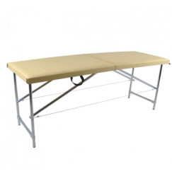 Folding cosmetic couch Economy Chrome 1 cm / beige