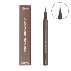 Лайнер для бровей c моно-кистью ZOLA - Mono Brush - Brown