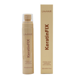 Strong hold hairspray with keratin LAvHAIR - KeratinFIX, 120 ml