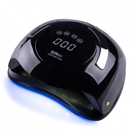 Лампа для манікюру SUN BQ-5T 120 Вт. UV/LED / чорна з ручкою