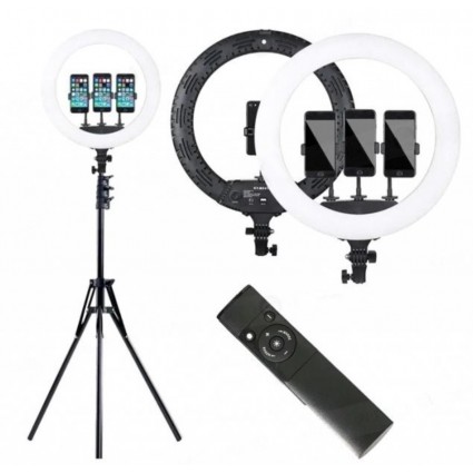 Лампа кольцевая LED HQ-21N,  (72W) / 52,5 см + штатив 1,9 м