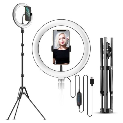 APEXEL / 10" Ring Light with 2.1M Stand / APL-FL10JJ14Y