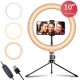 Лампа кільцева зі штативом APEXEL / 10  Ring Light with Metal Stand / APL-FL10JJ13Y