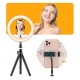 Лампа кільцева зі штативом APEXEL / 10  Ring Light with Octopus Tripod / APL-FL10JJ10Y