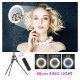 Лампа кольцевая с штативом APEXEL / 18" Ring Light with 2.1M Stand / APL-FL18JJ12Y